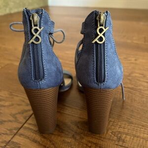 Strappy, lace up sandals